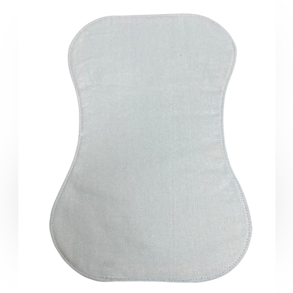 Hand Crafted Flannel Burp Cloth Contoured Padded Fabric Quilted Reversible - Picture 2 of 9